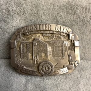 Frontier Days Pewter Belt Buckle