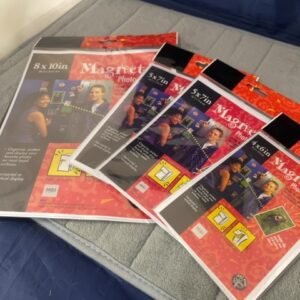 Magnetic photo frames.