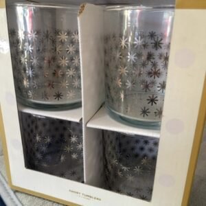 Brand new set of 4 short tumblers.