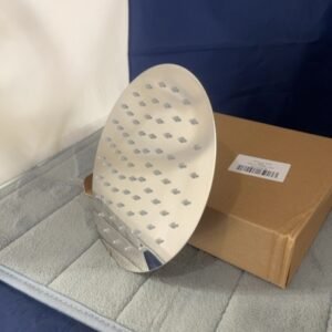 New in box rain style 8” shower head.