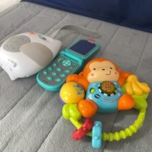 3 assorted baby toys. Electronic toys.